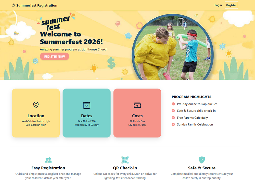 Summerfest — homepage